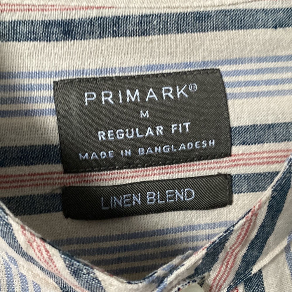 Primark Linen Button Down Mandarin Collar - image 2